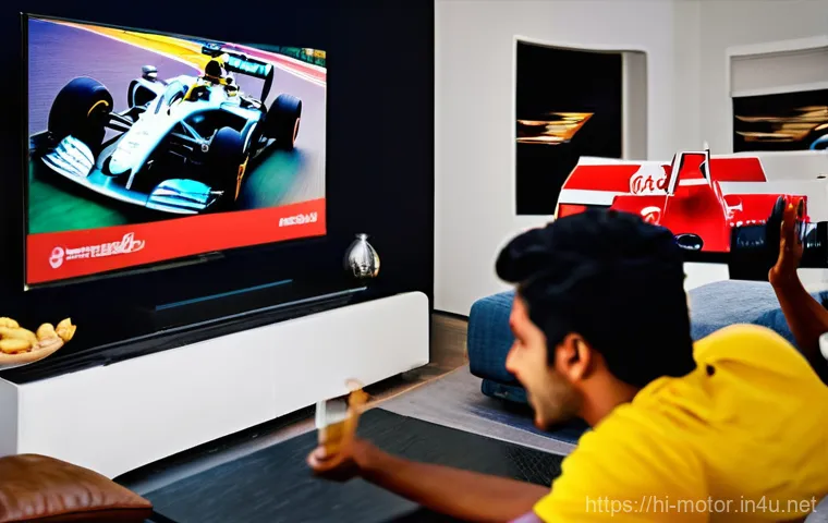 F1 라이브 스트리밍 플랫폼 - **Prompt:** A young, enthusiastic Indian F1 fan, male or female, deeply engrossed in watching a Form... F1 라이브 스트리밍 플랫폼 - **Prompt:** A young, enthusiastic Indian F1 fan, male or female, deeply engrossed in watching a Form...